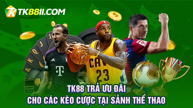 TK88 trả ưu đãi cho các kèo cược tại sảnh thể thao